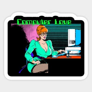 Computer Love Sticker